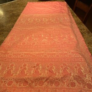 Indian Women’s Pre Owned Vintage Pink Banarasi Saree Sari Fabric / Craft